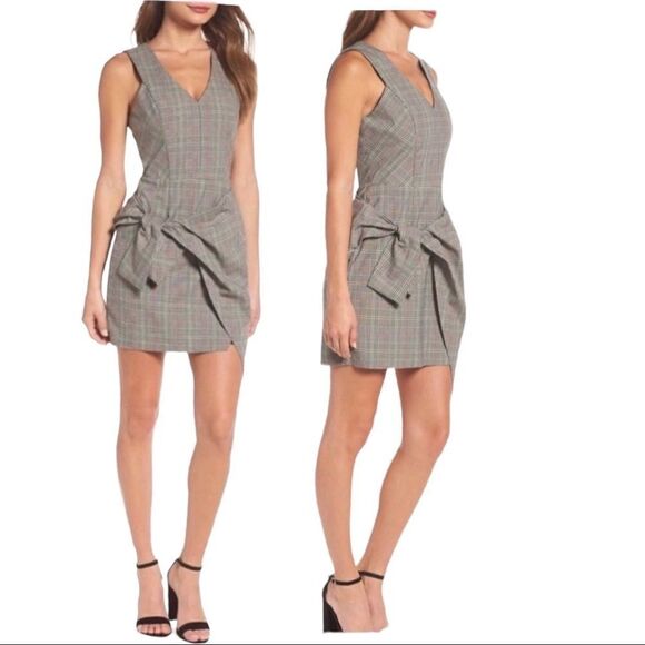 Adelyn Rae Dresses & Skirts - Adelyn Rae Aurora Plaid Tie mini Dress. BNWT